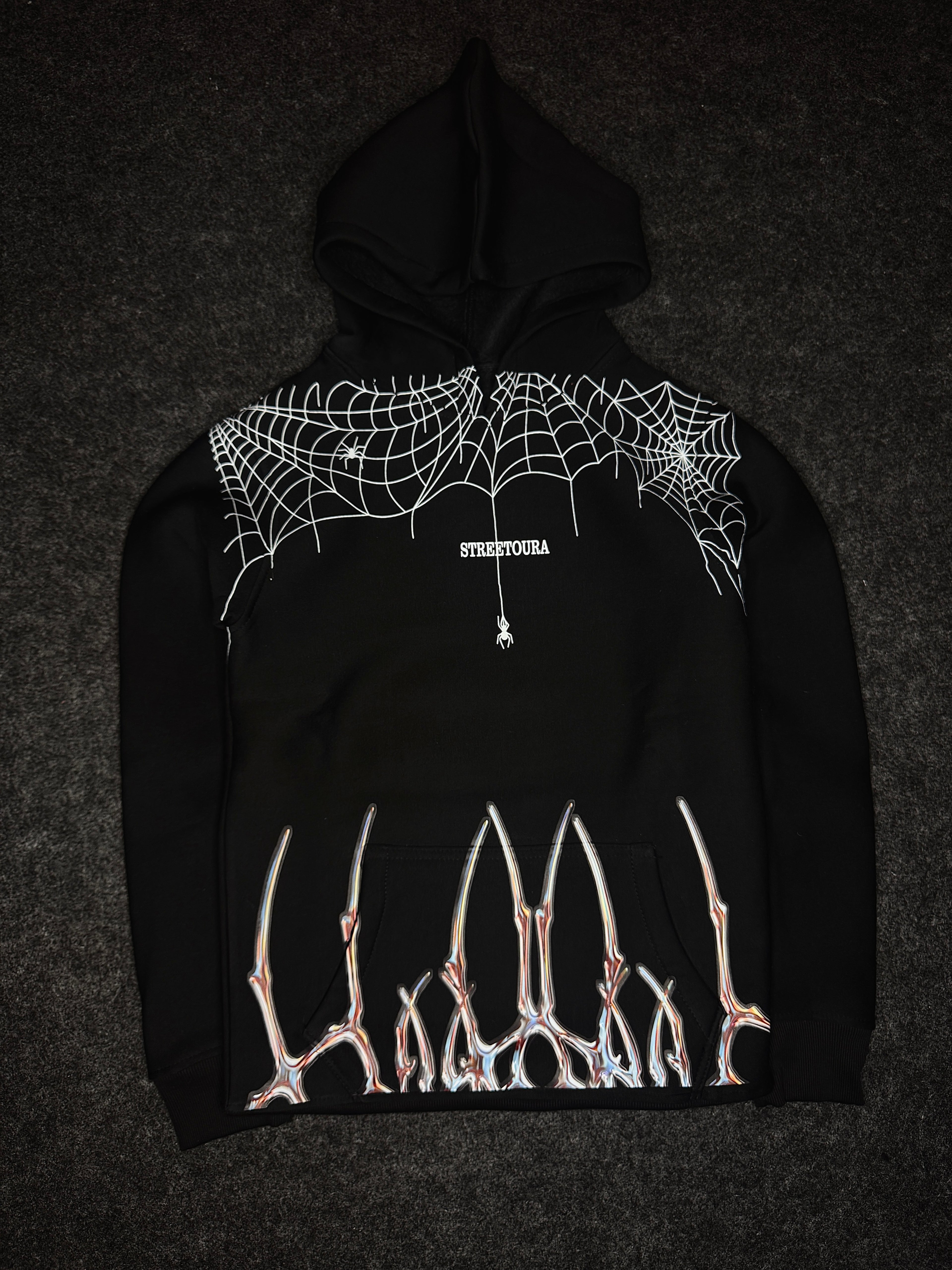 BLACK WEBSIN HOODIE