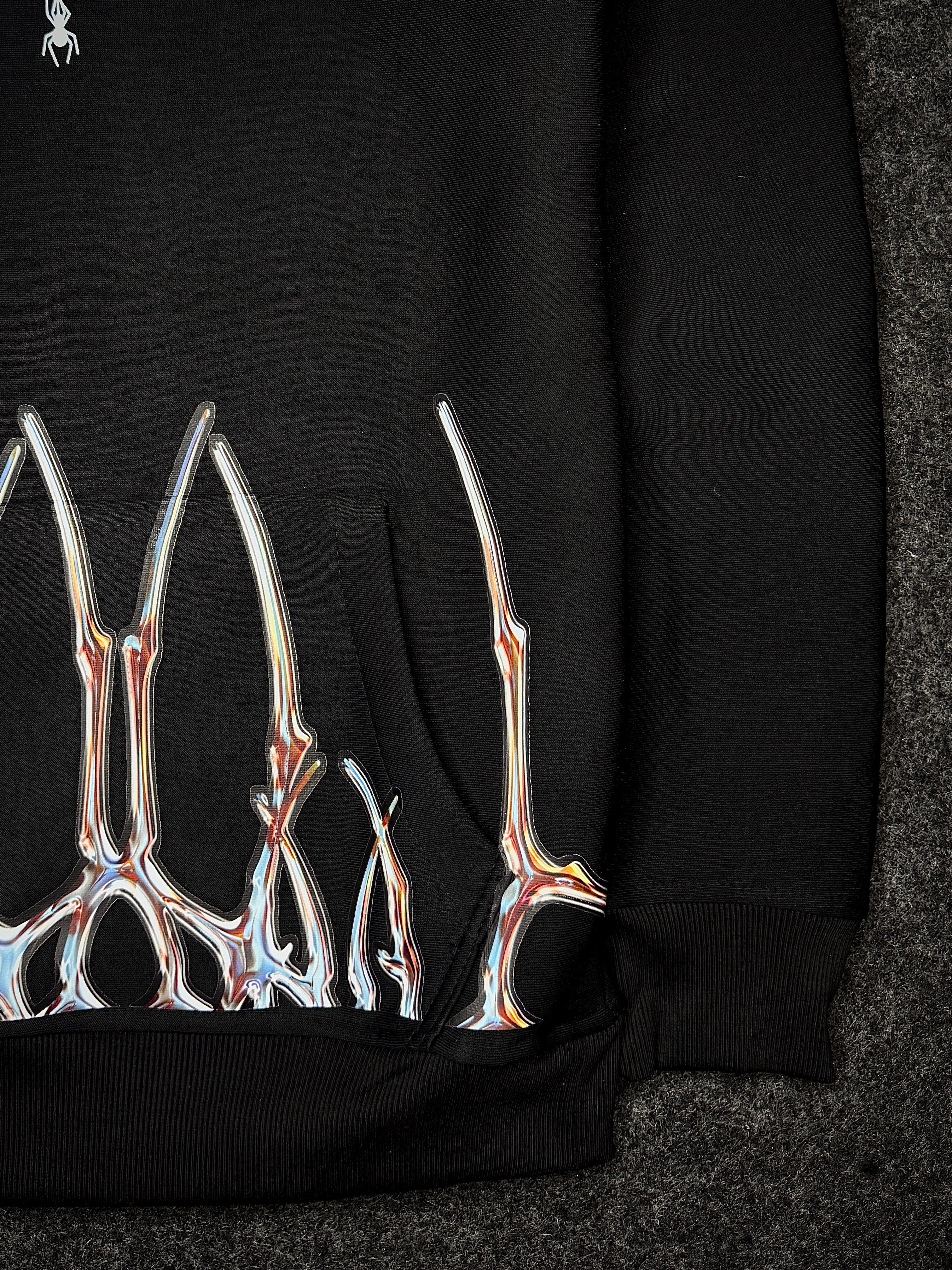 BLACK WEBSIN HOODIE