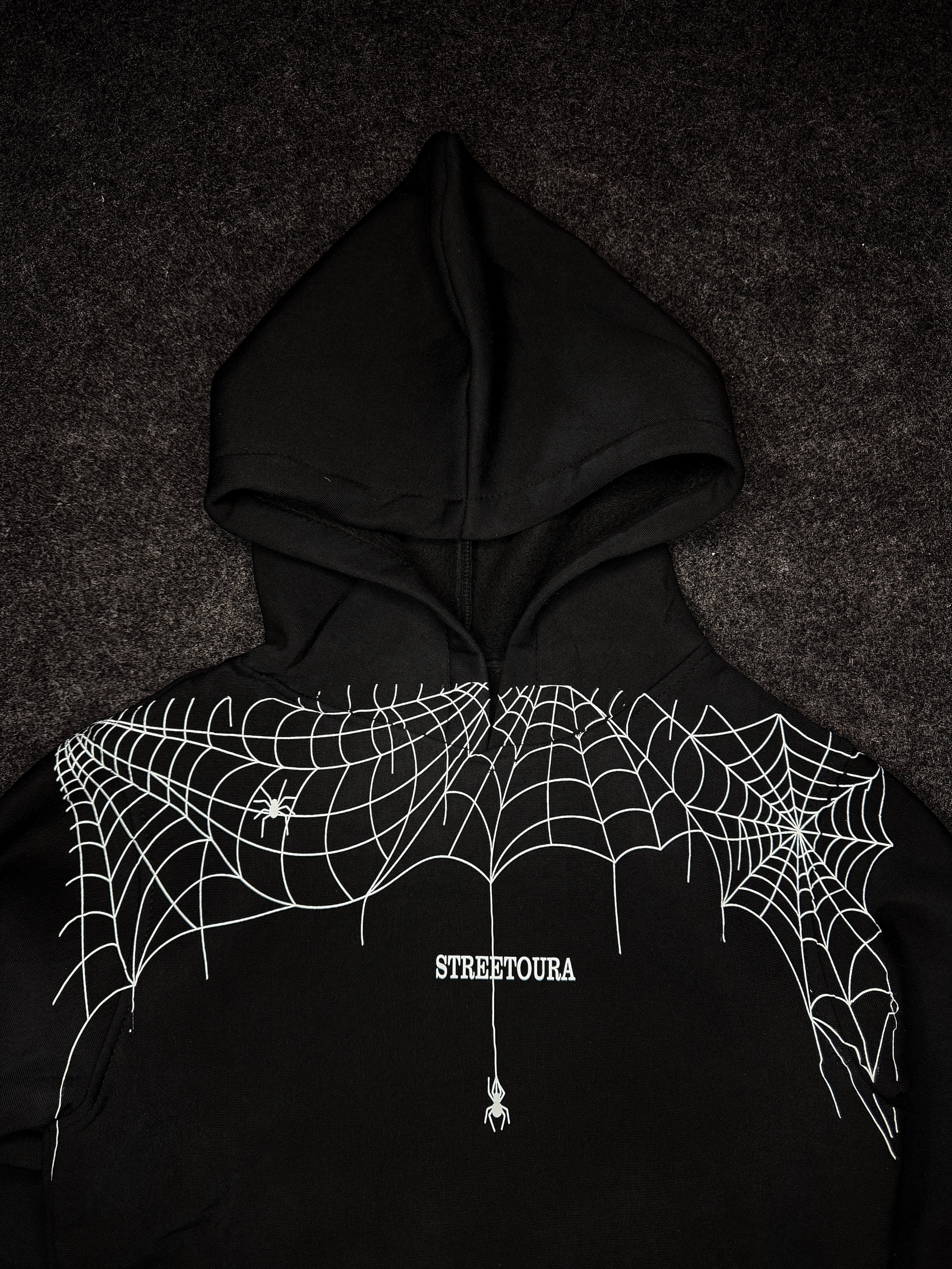 BLACK WEBSIN HOODIE