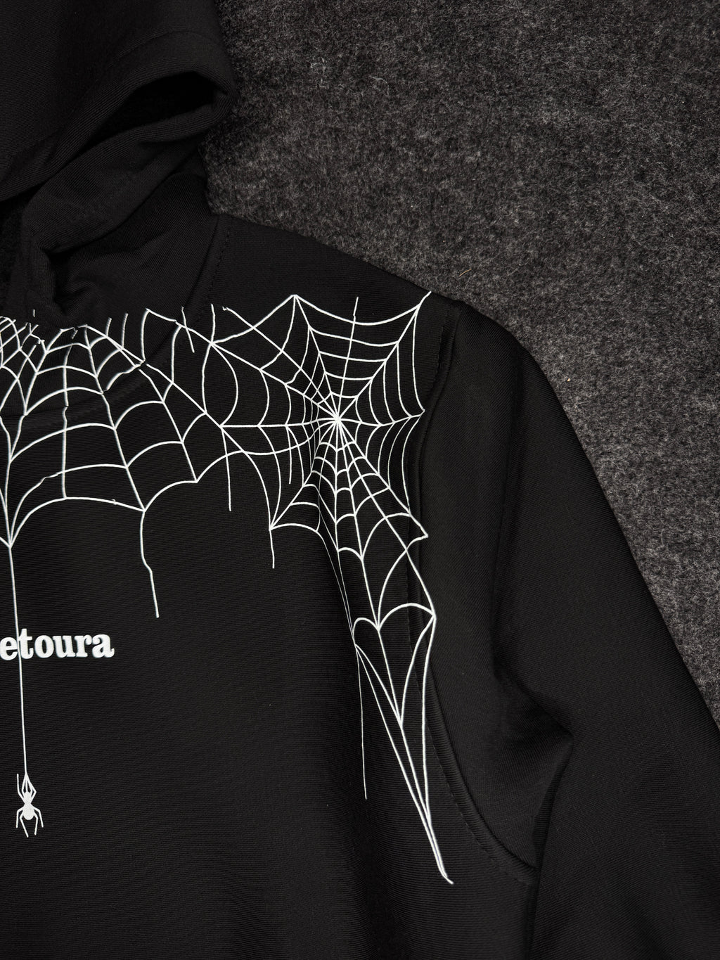 BLACK WEBSIN HOODIE