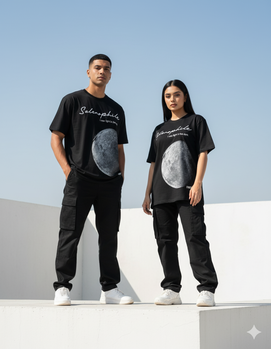 BLACK SELENOPHILE T-SHIRT