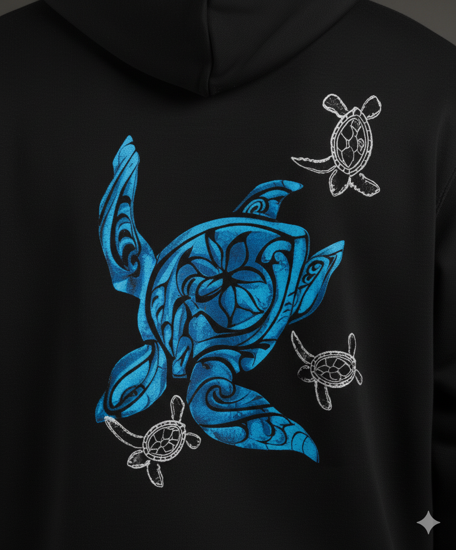 BLACK NAMI HOODIE