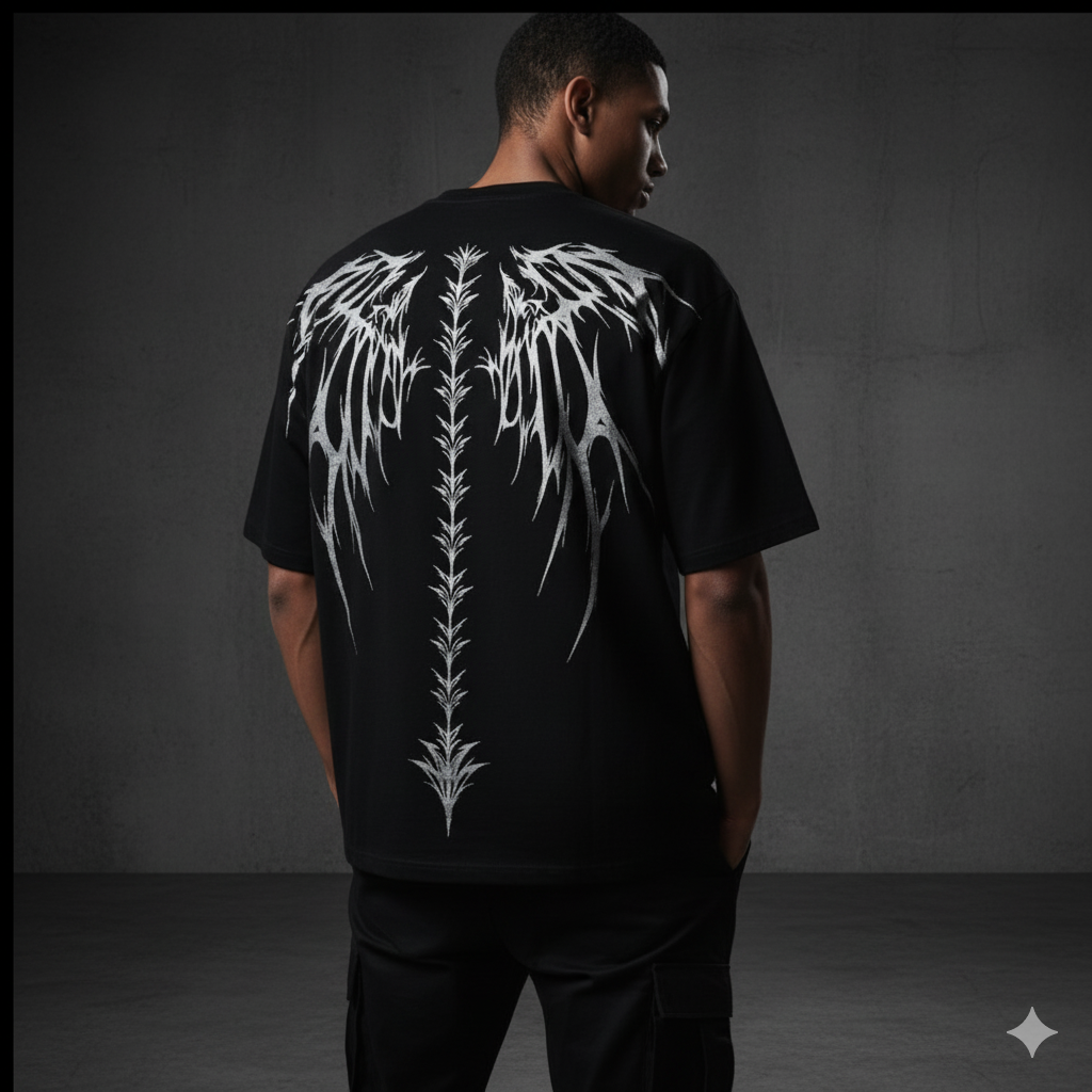 Black Bone Wings T-shirt