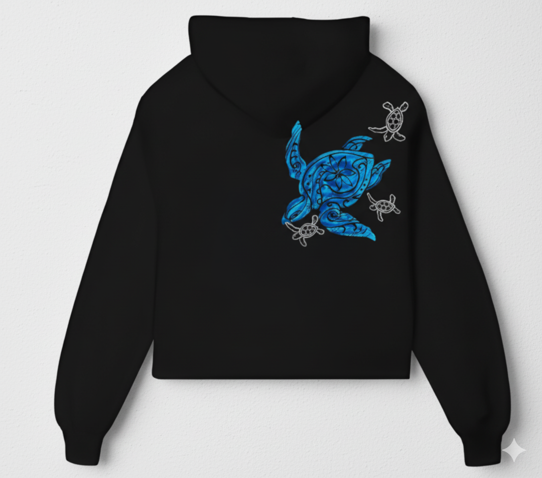 BLACK NAMI HOODIE