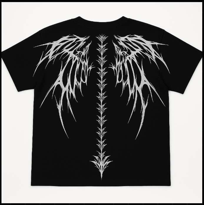 Black Bone Wings T-shirt