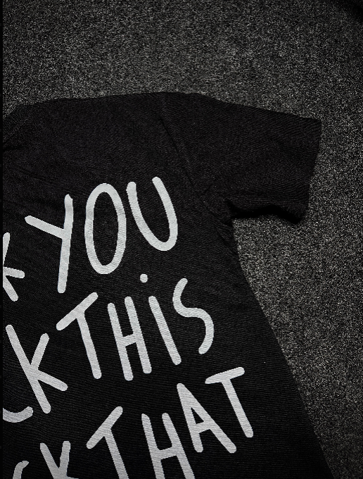 BLACK YOU,THIS,THAT,OFF T-SHIRT