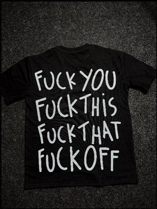 BLACK YOU,THIS,THAT,OFF T-SHIRT