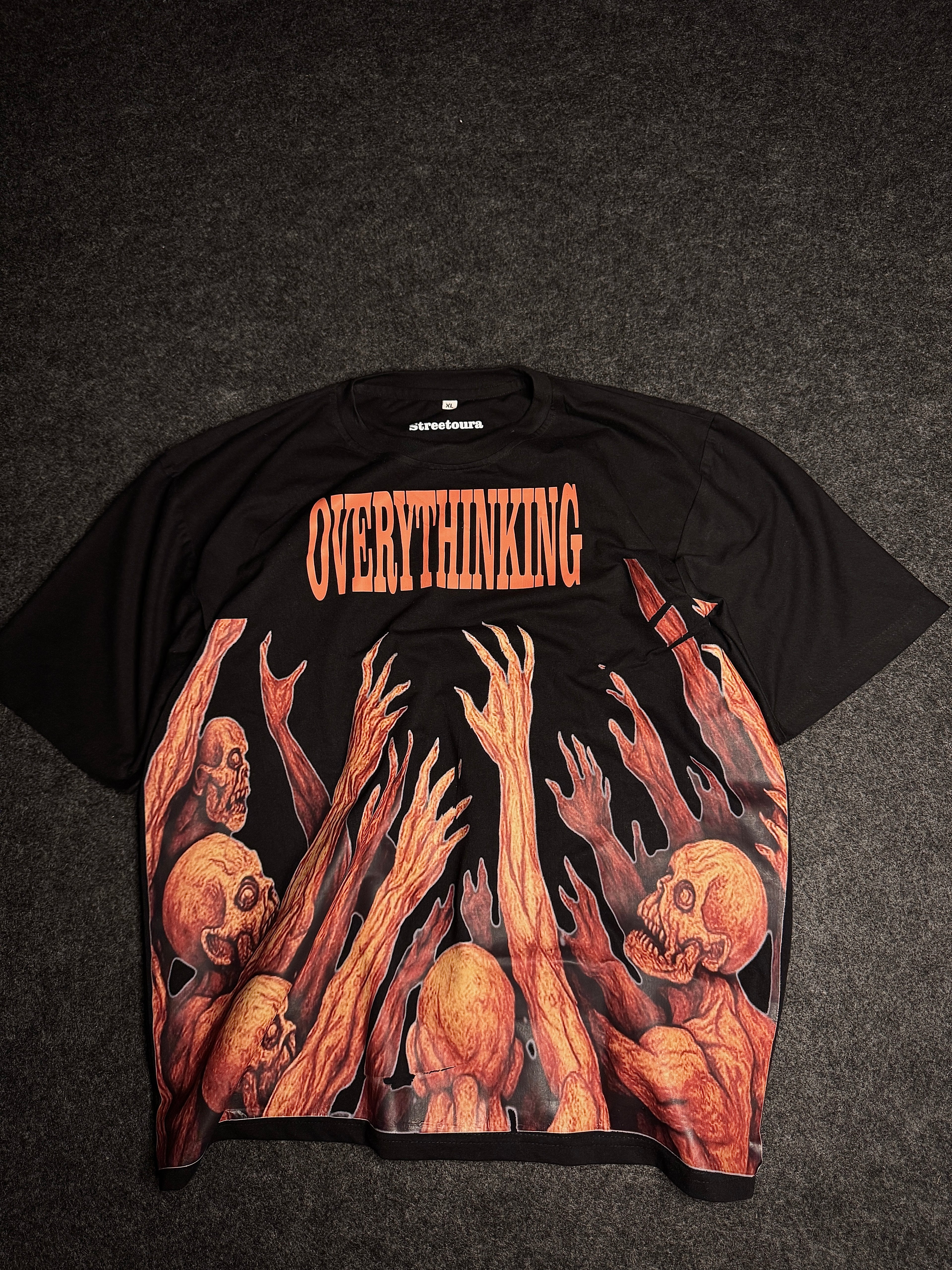 BLACK OVERTHINKING T-SHIRT